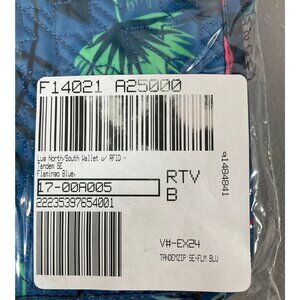 Lug Tandem SE RFID Wallet - Quilted Flamingo Blue, Unisex Multi-Compartment Desi